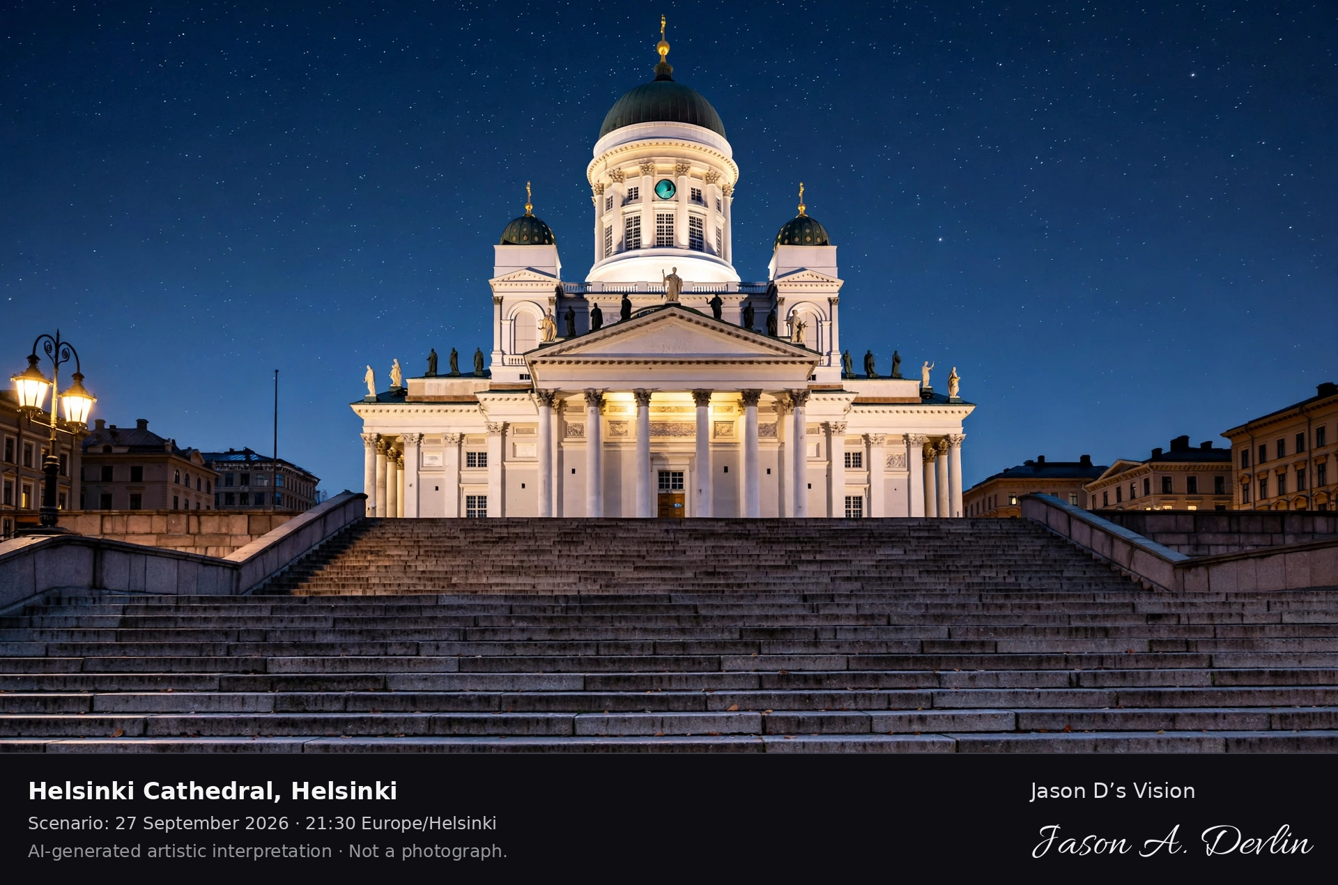 Helsinki Cathedral, Helsinki — AI-generated artistic interpretation